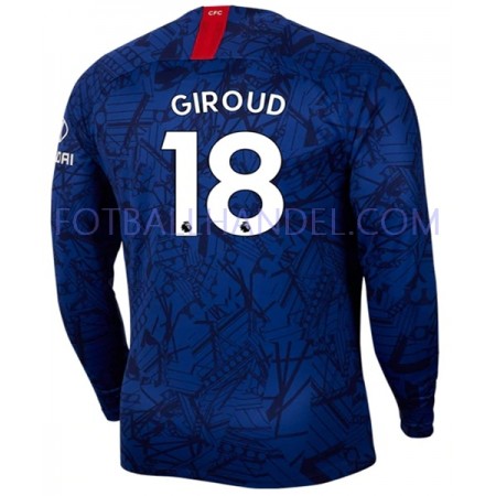 Herre Fotballdrakter Chelsea GIROUD 18 Hjemme 2019-20 Langermet